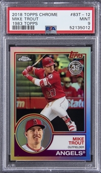 2018 Topps Chrome "1983 Topps" #83T-12 Mike Trout - PSA MINT 9